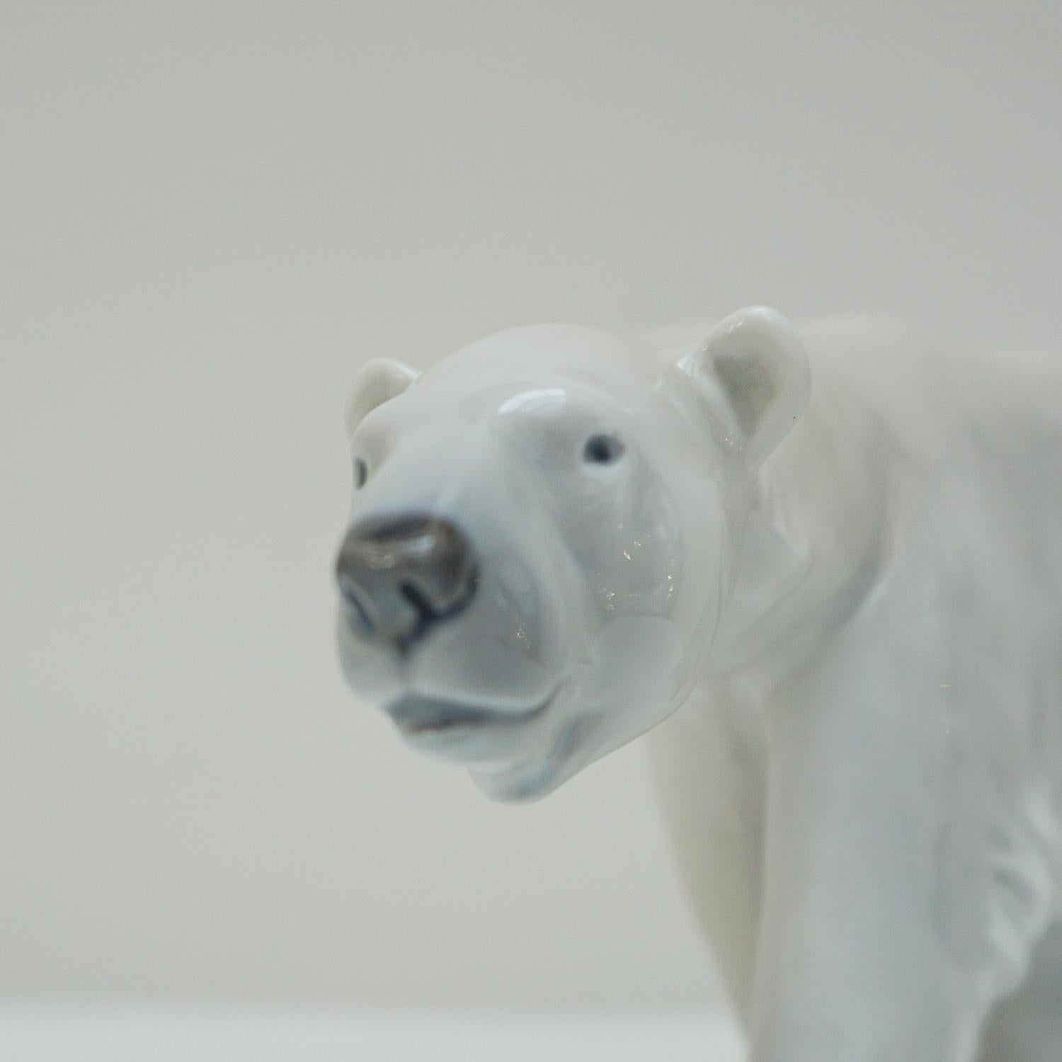 Art Deco Royal Copenhagen Walking Polar Bear Figurine