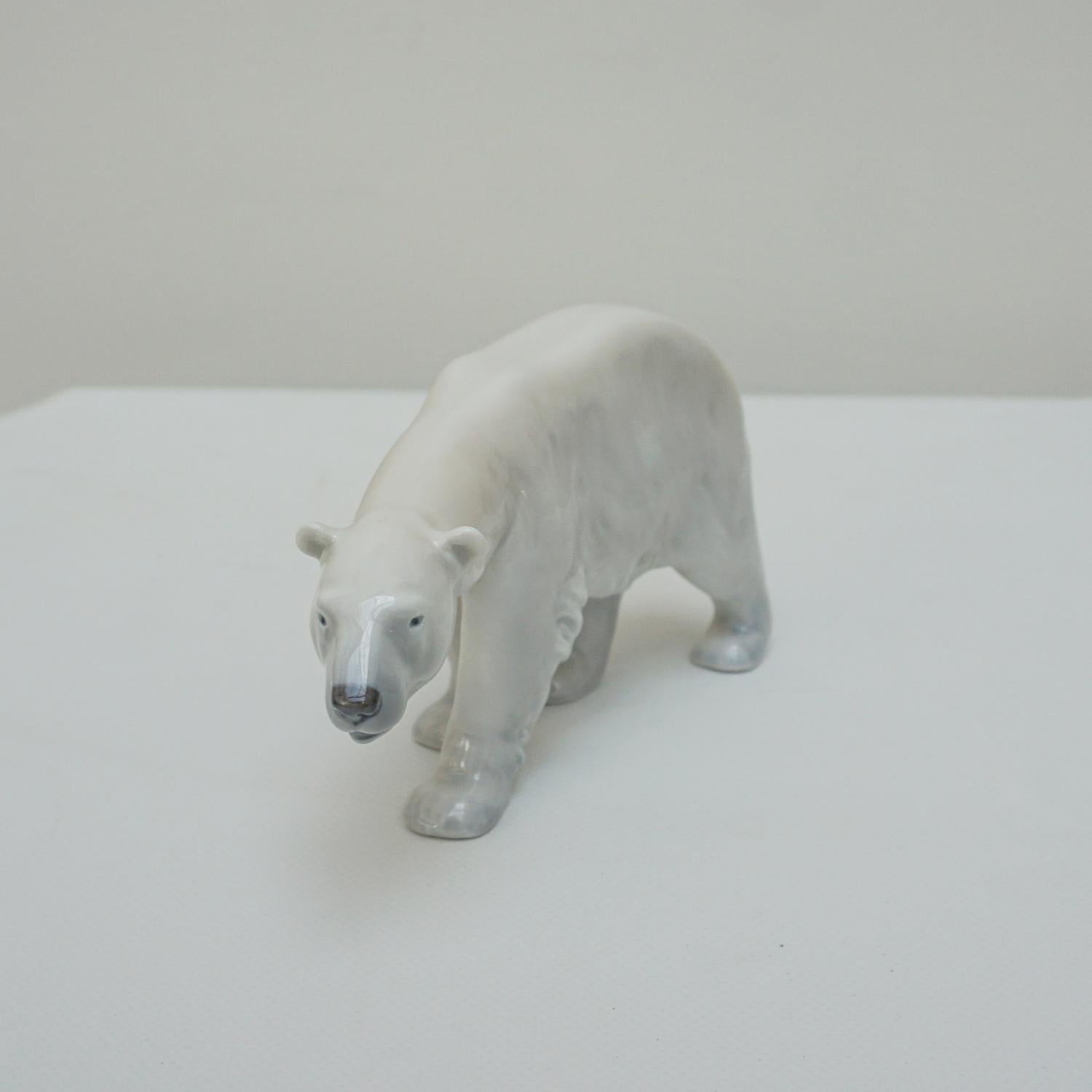 Royal Copenhagen Walking Polar Bear Figurine 2
