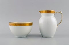 Royal Copenhagen White Dagmar. Jug, Compote and Two Bowls in Porcelain