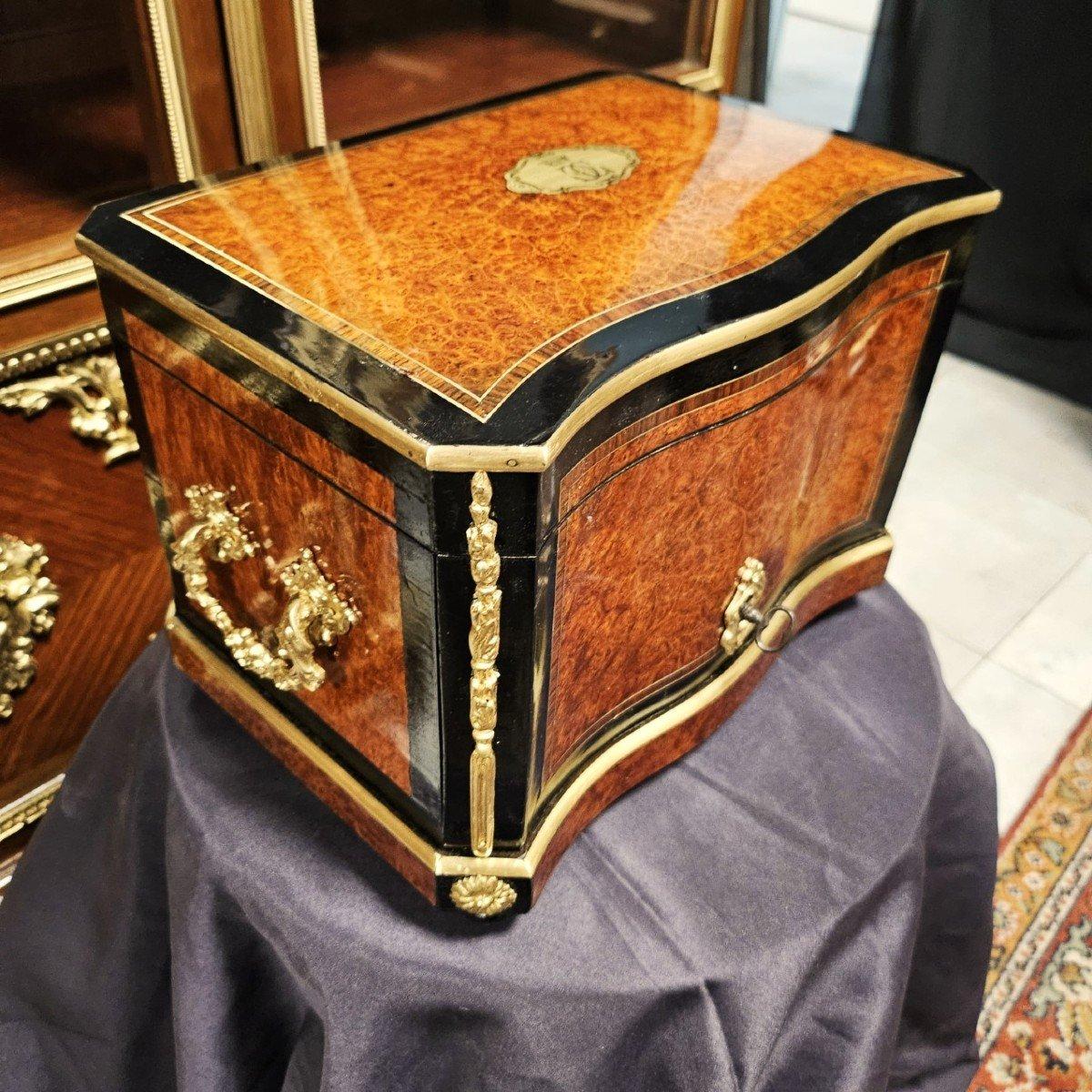Royal Count Cigar Box Humidor French Napoleon by Alphonse Giroux 19th Century 3