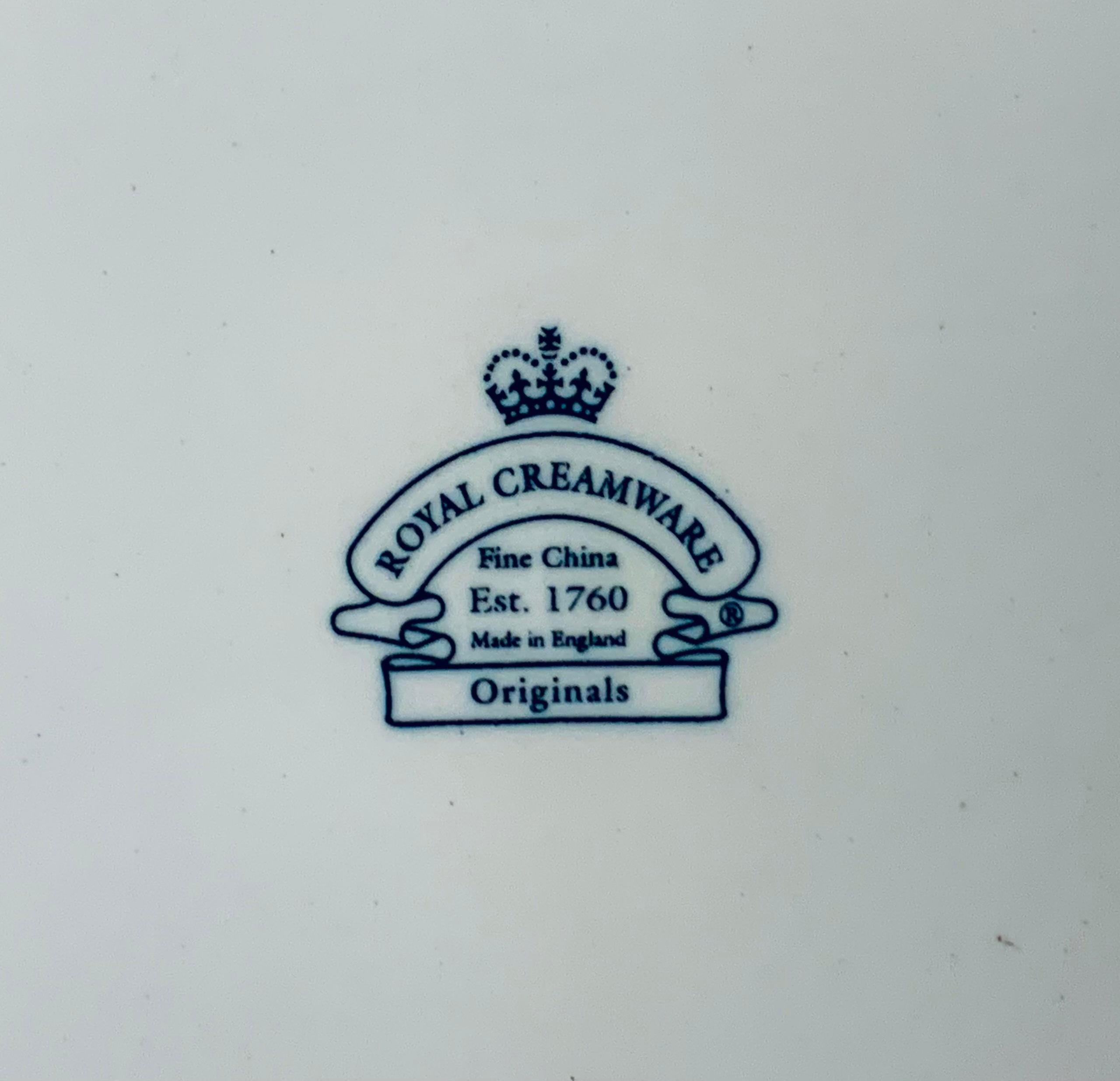 Georgian Royal Creamware Charger with Reticulated Border-12 1/4” Diameter For Sale