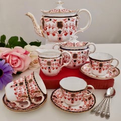 Royal Crown Derby Breakfast Tea Set, Imari Pattern, 1899