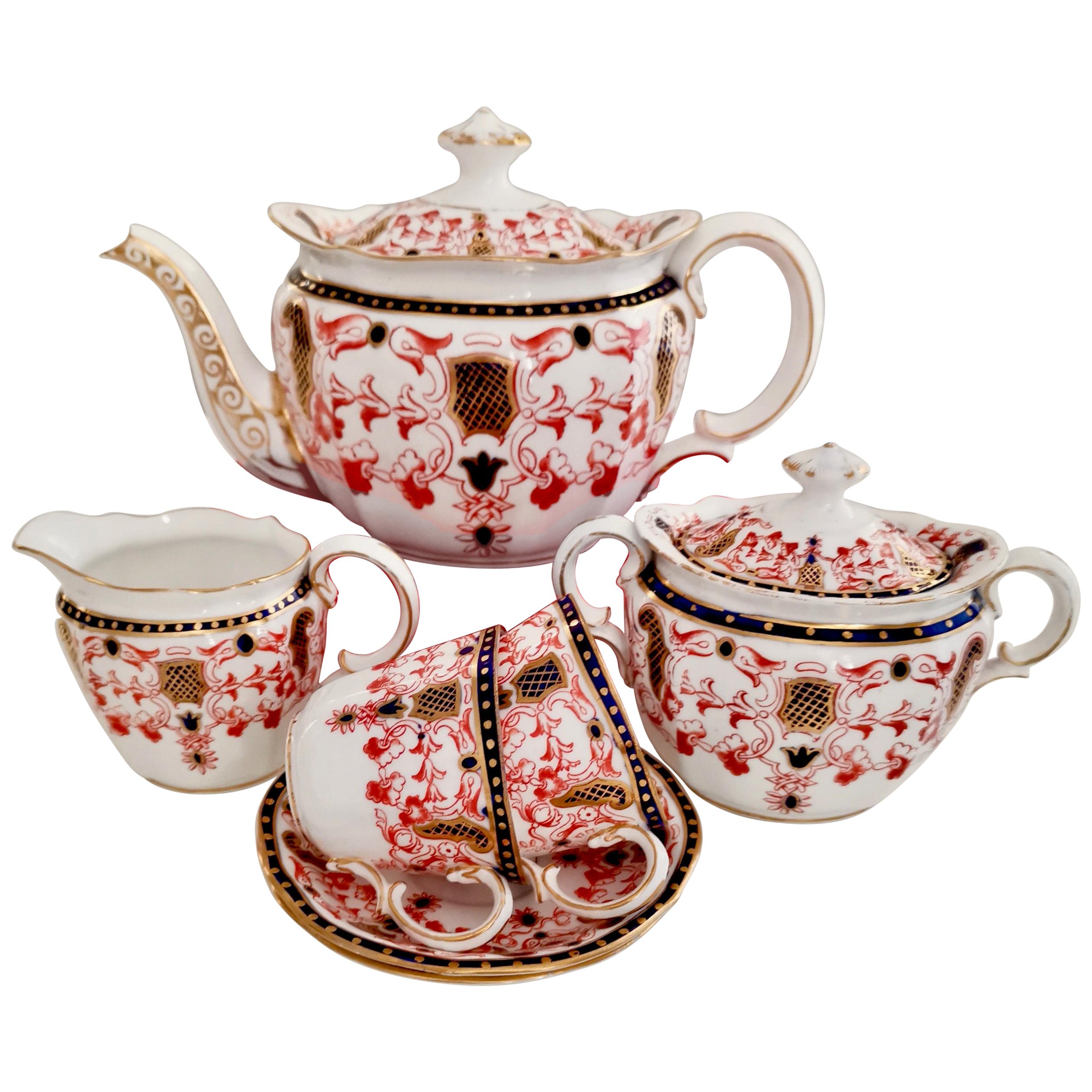 Royal Crown Derby Breakfast Tea Set, Imari Pattern, 1899