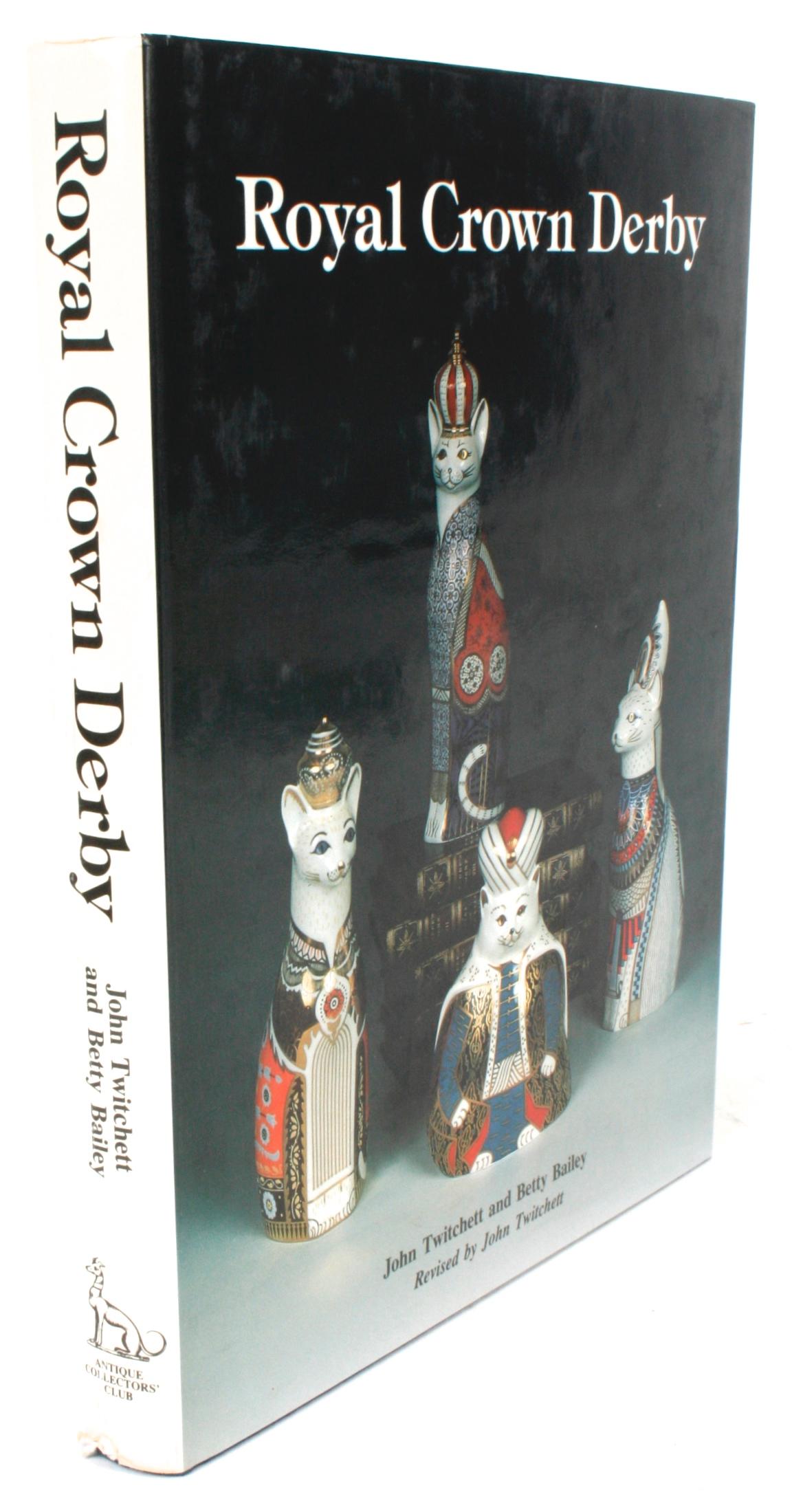Royal Crown Derby by John Twitchett and Betty Bailey. Woodbridge: Antique Collectors' Club, 1988. Hardcover with dust jacket. 272 pp. The Royal Crown Derby Porcelain Company is the oldest remaining English porcelain manufacturer, based in Derby,