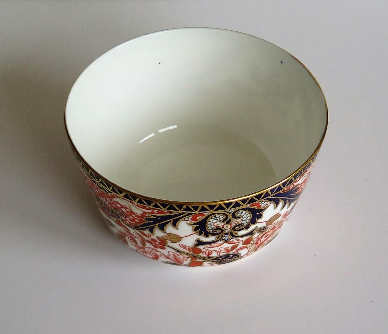 Royal Crown Derby Deep Porcelain Bowl in King's Pattern No. 383, 19th Century 3