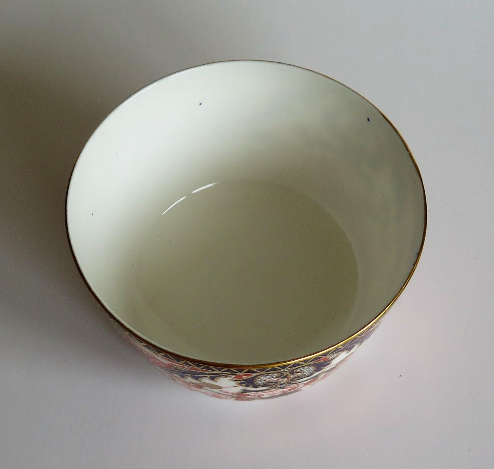 Royal Crown Derby Deep Porcelain Bowl in King's Pattern No. 383, 19th Century 4