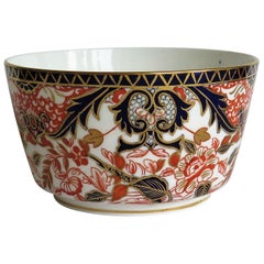 Royal Crown Derby Deep Porcelain Bowl in King's Pattern No. 383, 19th Century