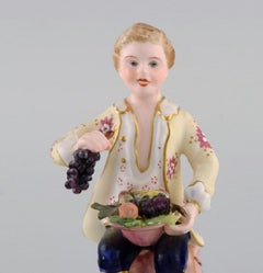 Royal Crown Derby, England, Hand-Painted Porcelain Figure, "Fruitseller", 1930s