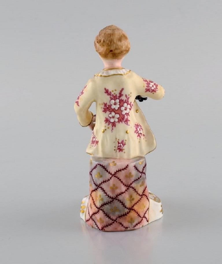 English Royal Crown Derby, England, Hand-Painted Porcelain Figure, 