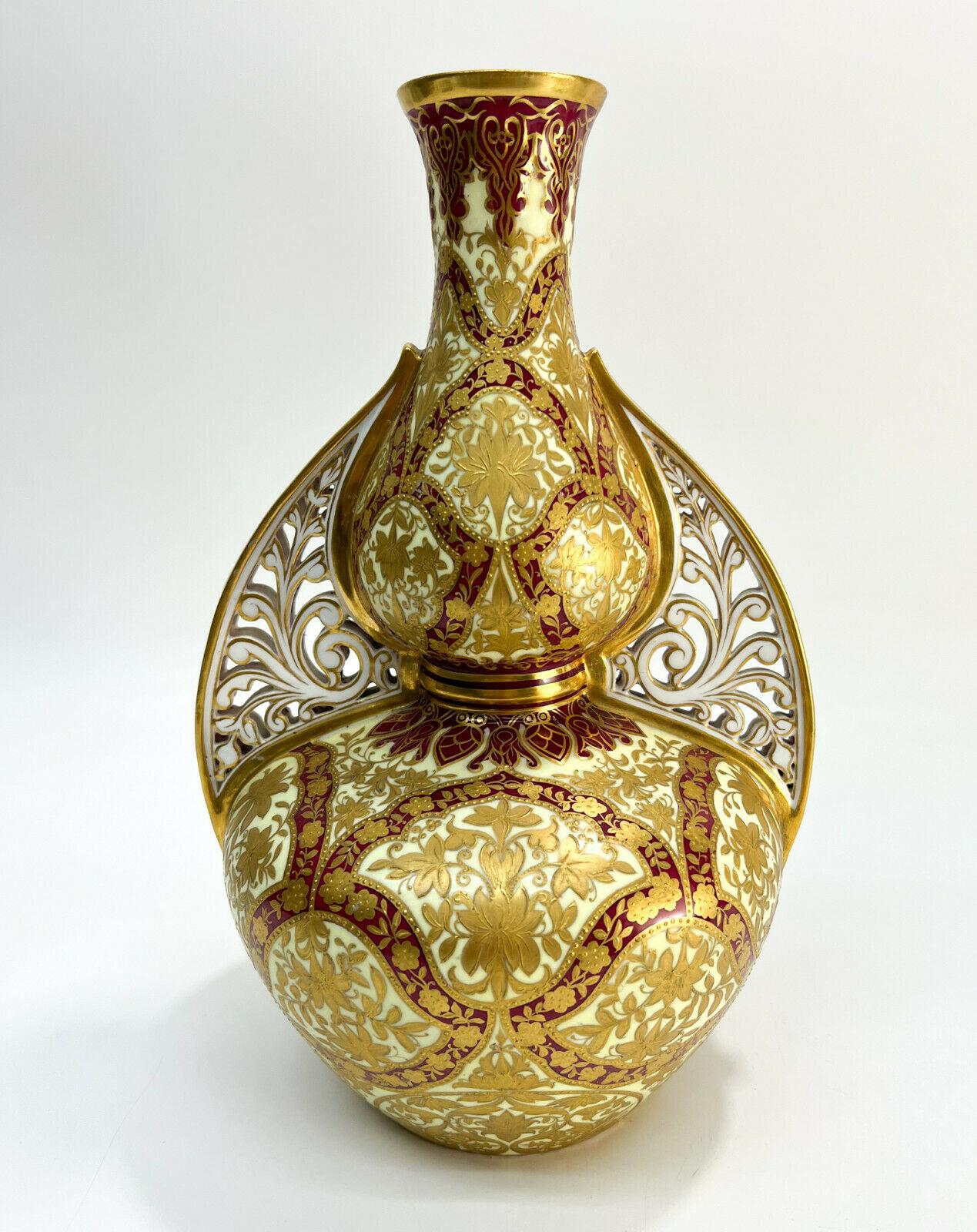Royal Crown Derby for Tiffany & Co. Porcelain Twin Handled Urn, circa 1880 1