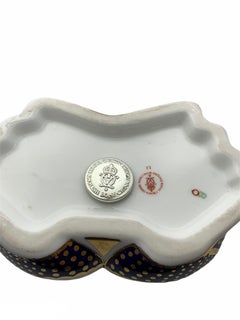 Royal Crown Derby Hand Painted Porcelain Imari Style Crab Paperweight