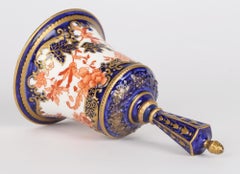 Royal Crown Derby Rare Antique Imari Pattern Porcelain Bell