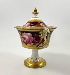Royal Crown Derby Vase and Cover, Albert Gregory, d. 1900