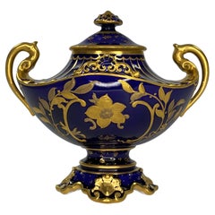 Antique Royal Crown Derby Vase and Cover, Dated 1912