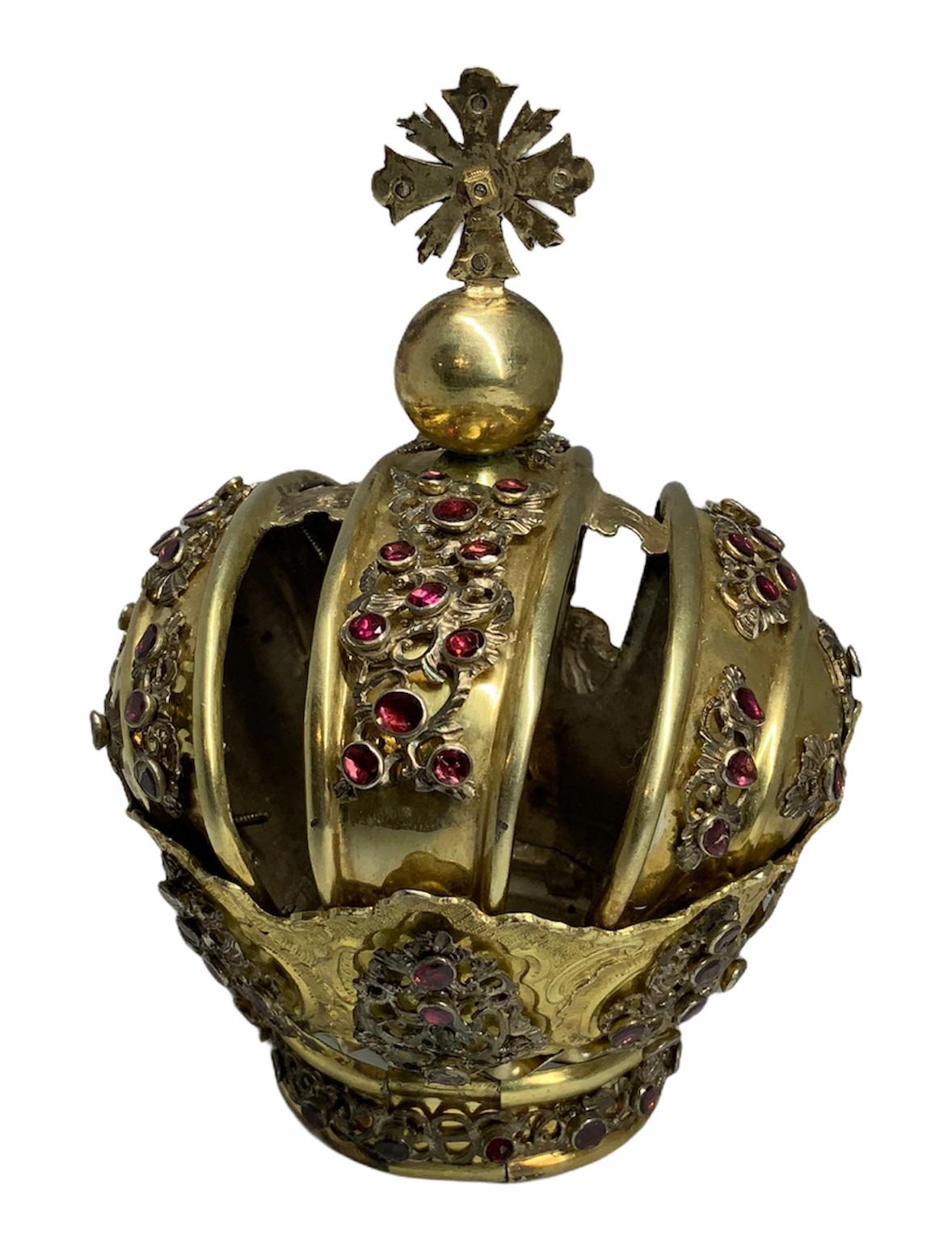 Rococo Royal Crown for Santo or Infant Jesus of Prague