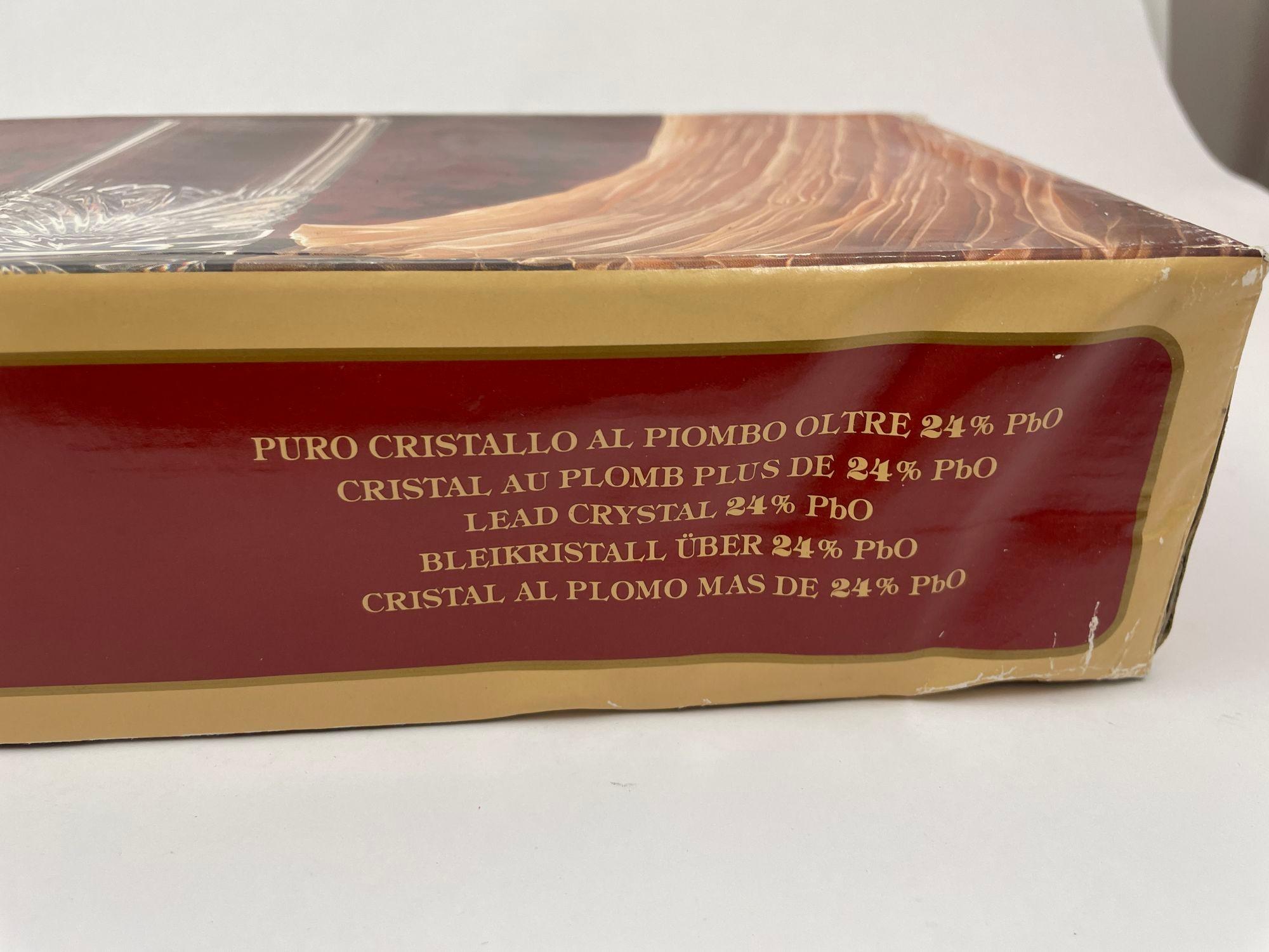 Royal Crystal Rock Aurea Tumbler Highball Glasses in Box Vintage Set of 6 in vendita 1