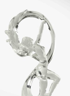 Royal Crystal Rock Crystal "Ballerina" Sculpture, Italy, 1980s