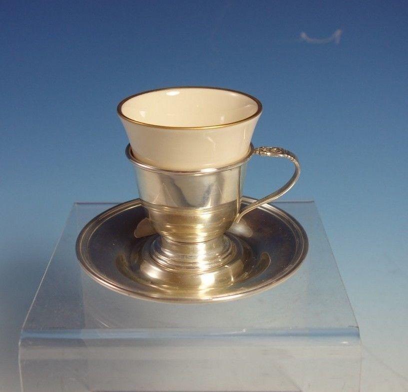 20th Century Royal Danish by International Sterling Silver Demitasse Cup Set 24-Piece
