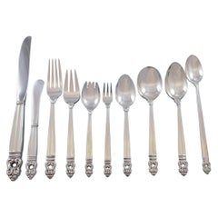 Royal Danish by International Sterling Silver Flatware Set 12 Service 142 Pieces