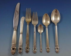 Royal Danish by International Sterling Silver Bestecksatz 8 Service 65 Pieces