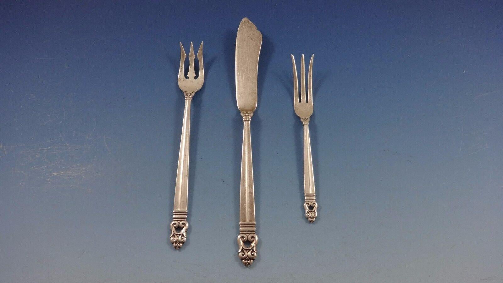 Royal Danish by International Sterling Silver Bestecksatz 8 Service 65 Pieces im Angebot 2