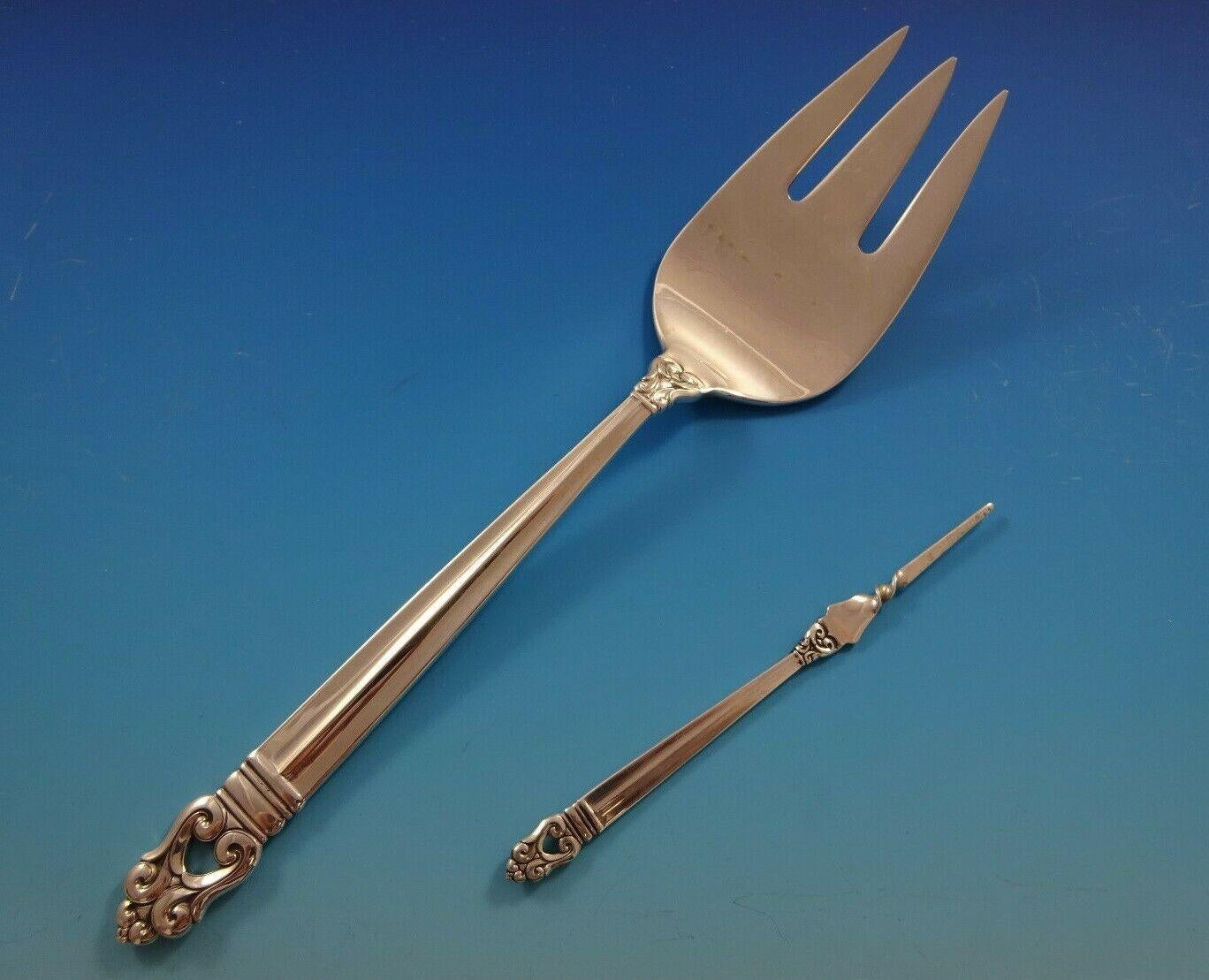 Royal Danish by International Sterling Silver Flatware Set 8 Service 81 Pieces For Sale 2