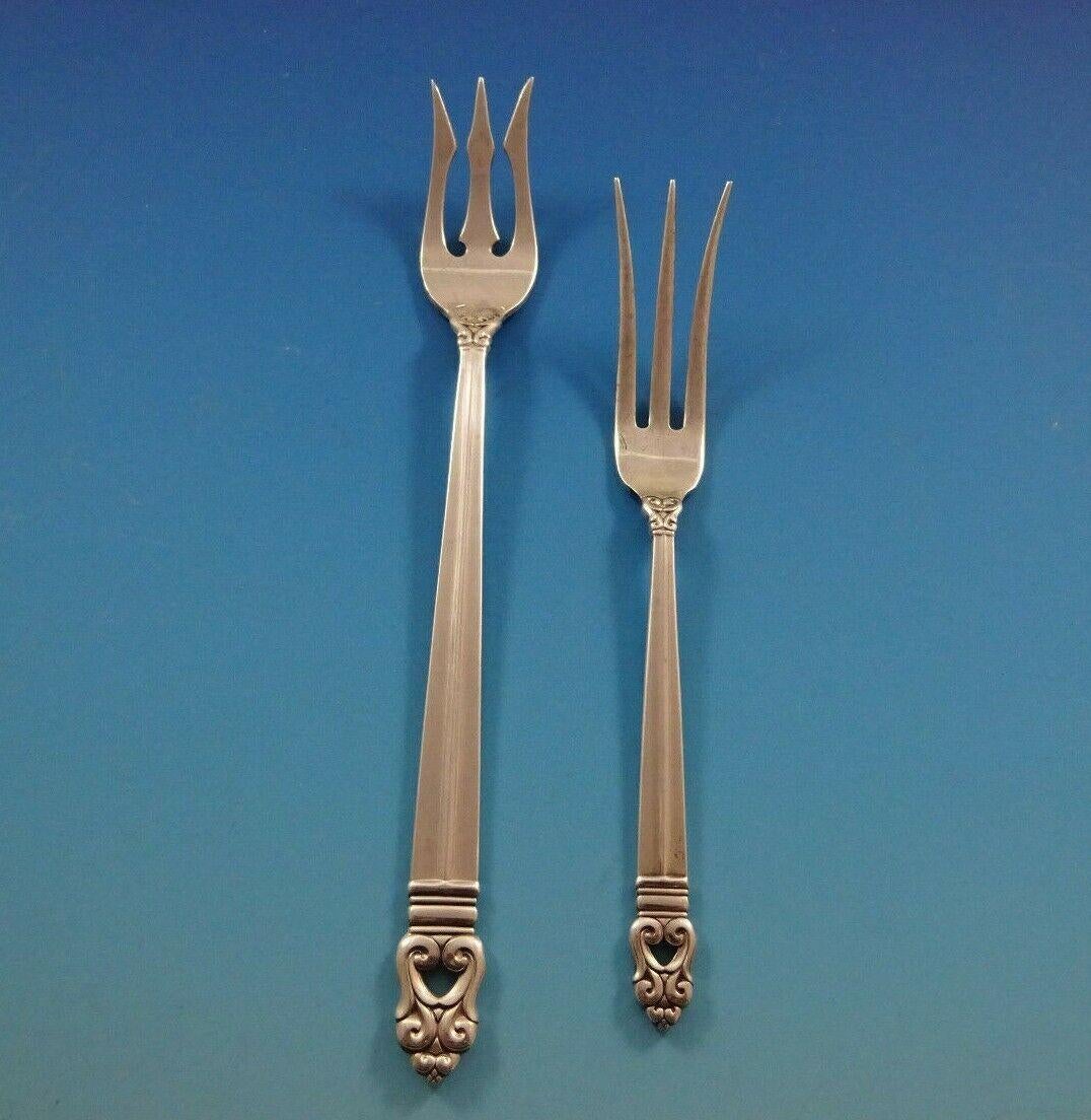 Royal Danish by International Sterling Silver Flatware Set 8 Service 81 Pieces For Sale 3