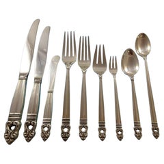 Royal Danish by International Sterling Silver Besteckset 8 Service 81 Pieces