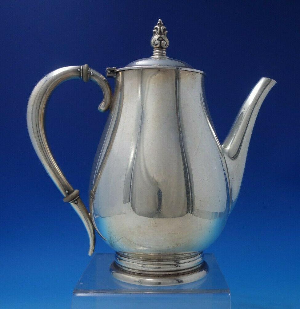 Royal Danish by International Sterling Silver Tea Set 4-Piece #C353 '#6315' In Excellent Condition In Big Bend, WI