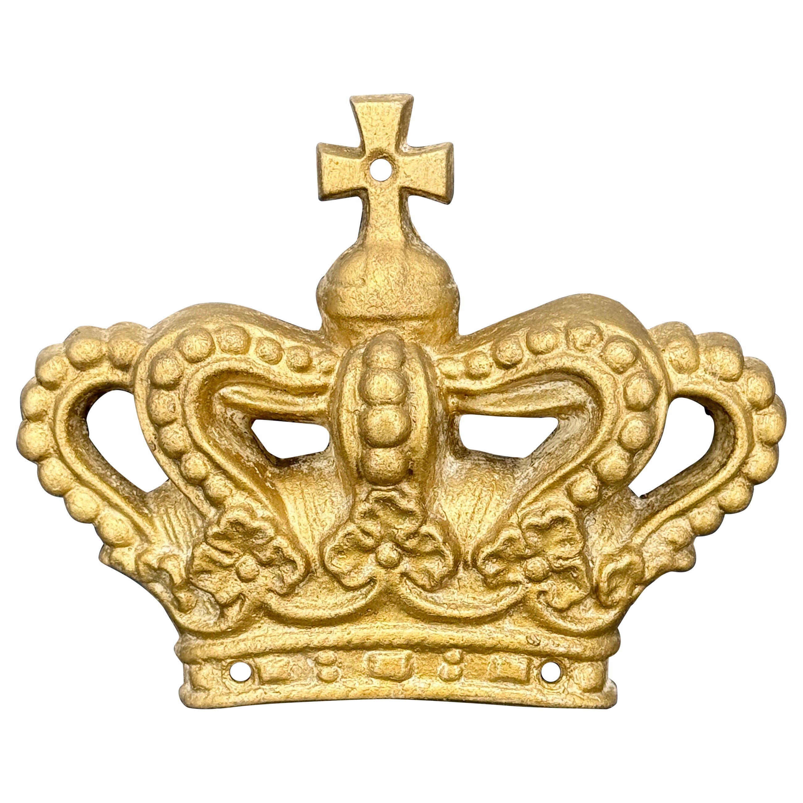 Escultura de fragmento de corona de oro de la Corte Real Danesa Signo de comercio