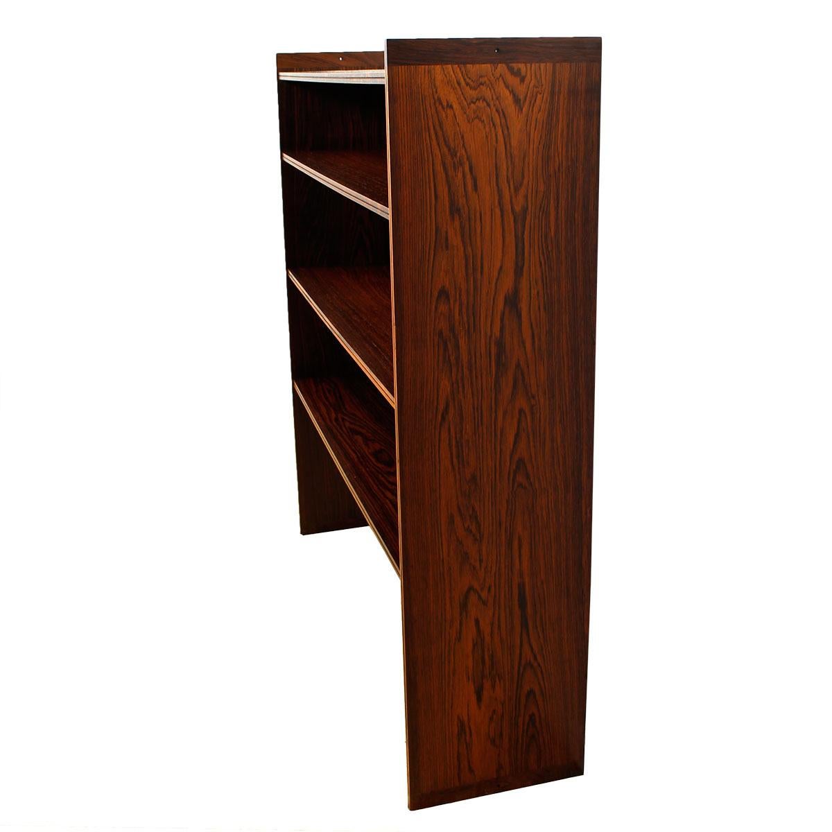 Mid-Century Modern Royal Danish Embassy Slender-Edged Bookcase by Grete Jalk in Brazilian Rosewood For Sale