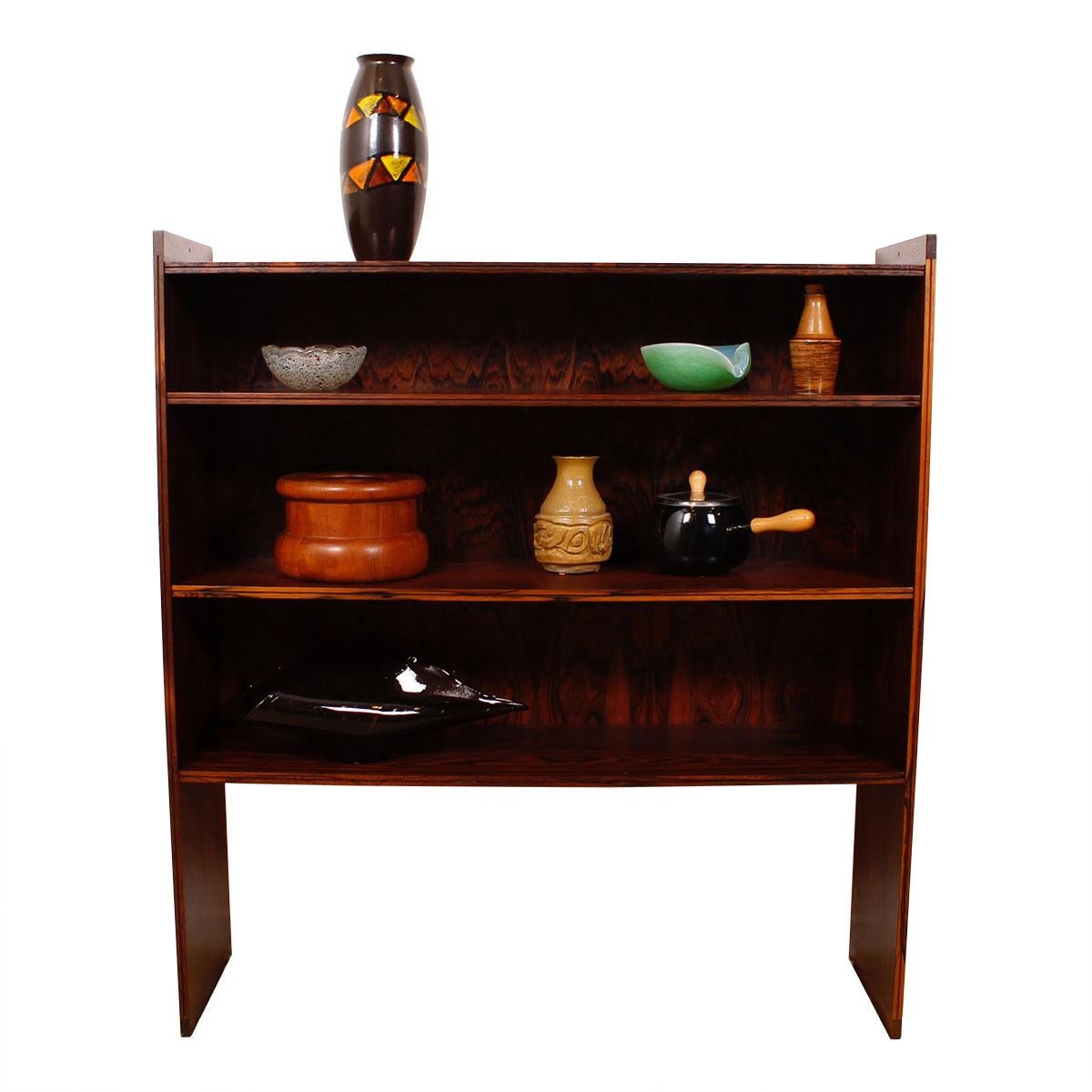 Royal Danish Embassy Slender-Edged Bookcase by Grete Jalk in Brazilian Rosewood For Sale 2