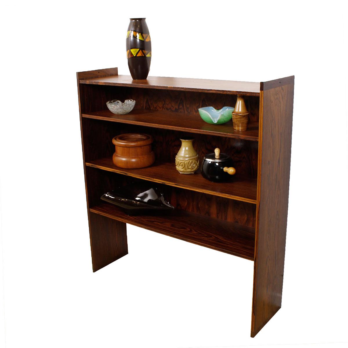 Royal Danish Embassy Slender-Edged Bookcase by Grete Jalk in Brazilian Rosewood For Sale 3