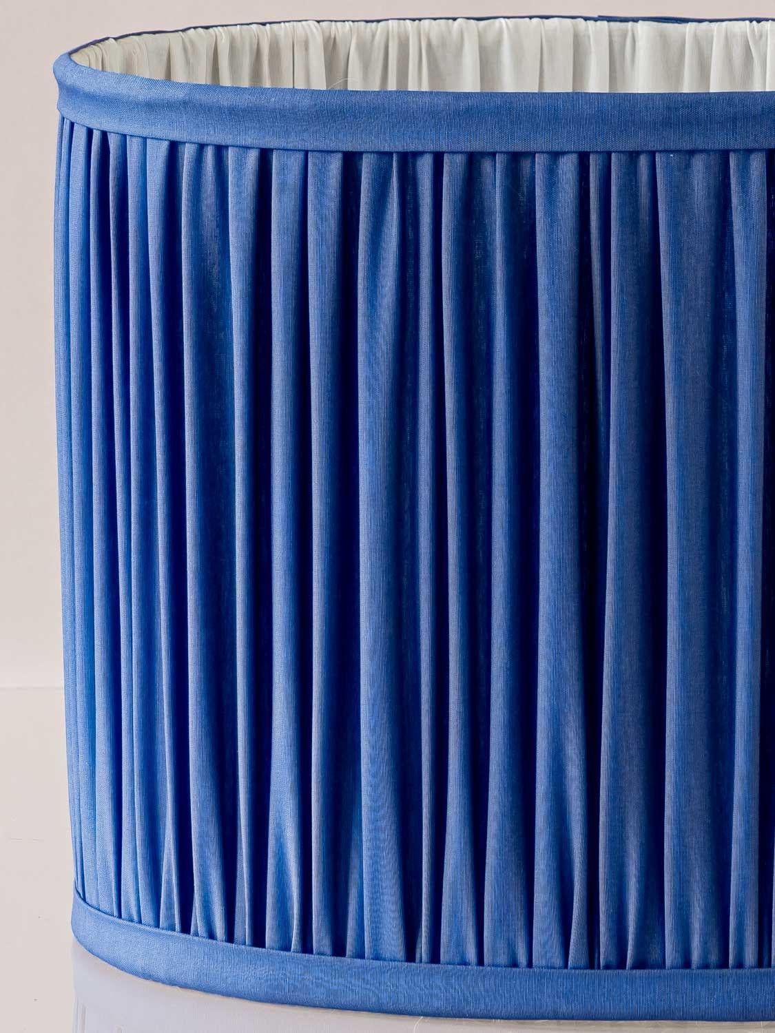 Lampade da tavolo Royal Delft Blu Luigi XV 1978-1979 con nuovi paralumi plissettati Cobalto in vendita 4