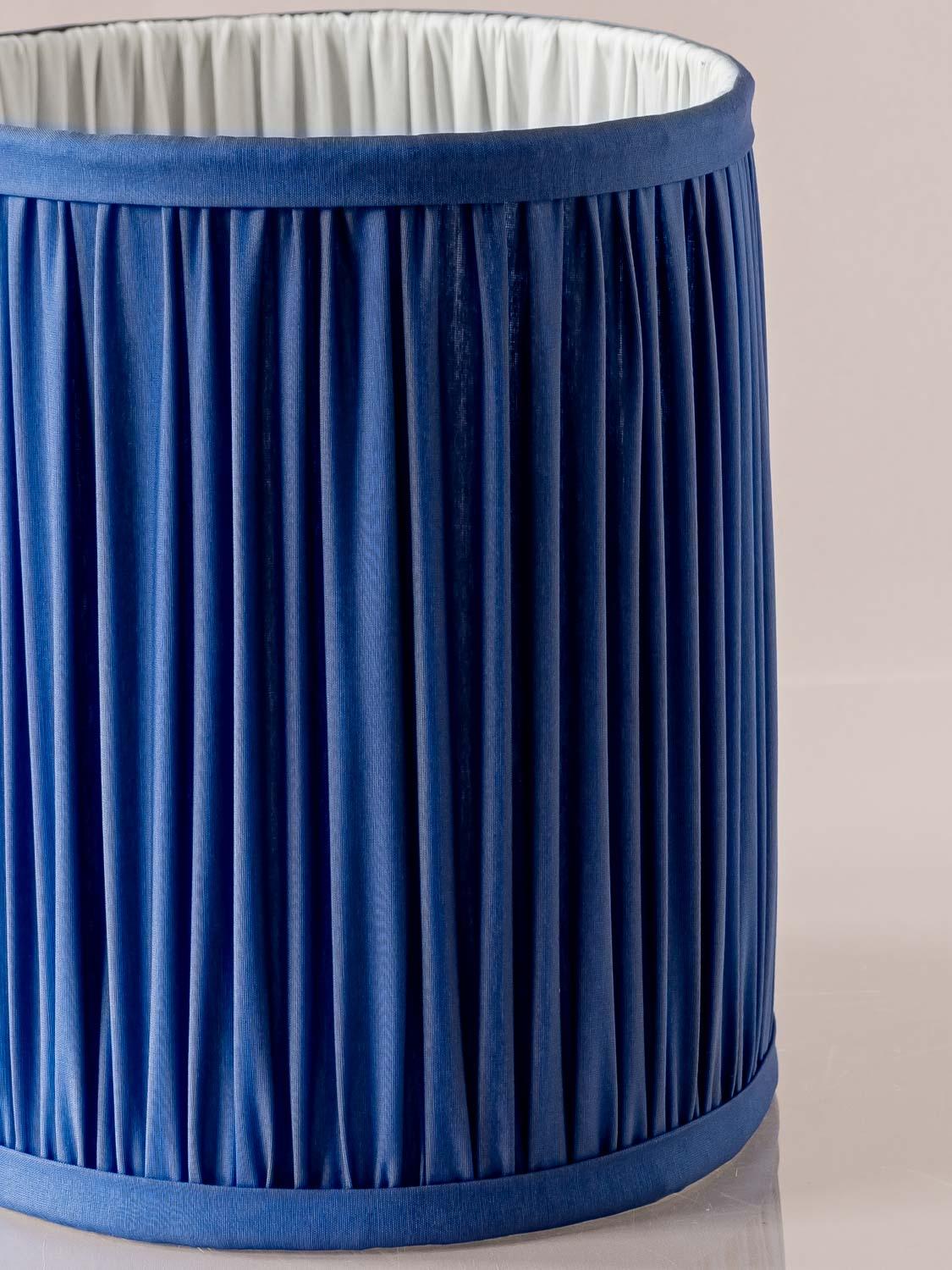 Lampade da tavolo Royal Delft Blu Luigi XV 1978-1979 con nuovi paralumi plissettati Cobalto in vendita 5