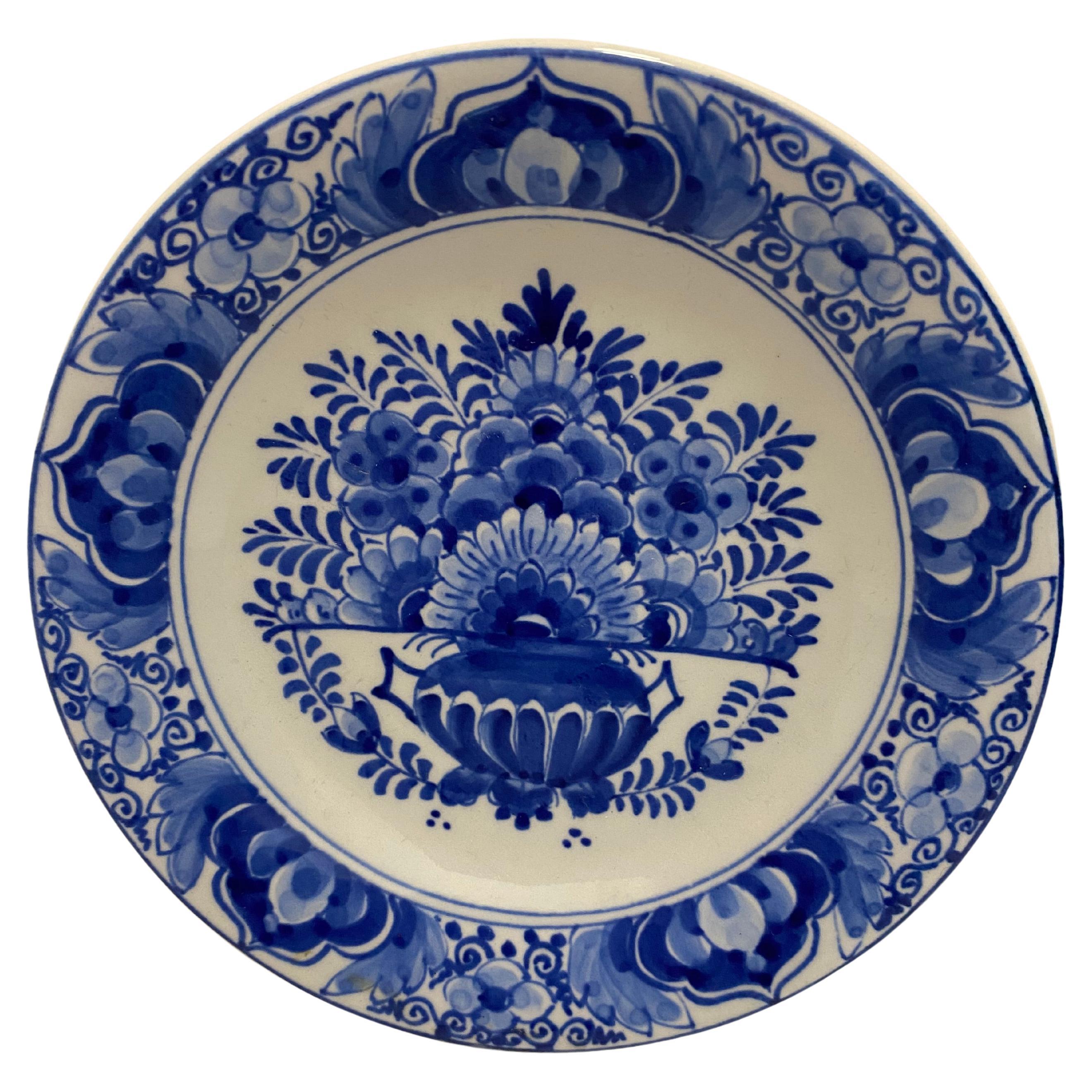 Royal Delft Blue Plate by Porceleyne Fles