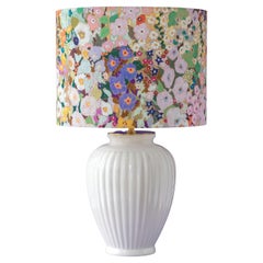 Lampe de table Royal Delft Delfts Wit (1930s) avec abat-jour New House of Hackney