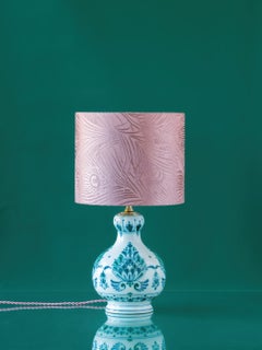 Royal Delft Green (Delvert) Tischlampe (1968-1976), New Liberty Pfauenschirm (Delvert)