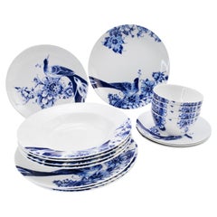 Royal Delft, set di stoviglie da tavola in porcellana fatte a mano da 24 pezzi 