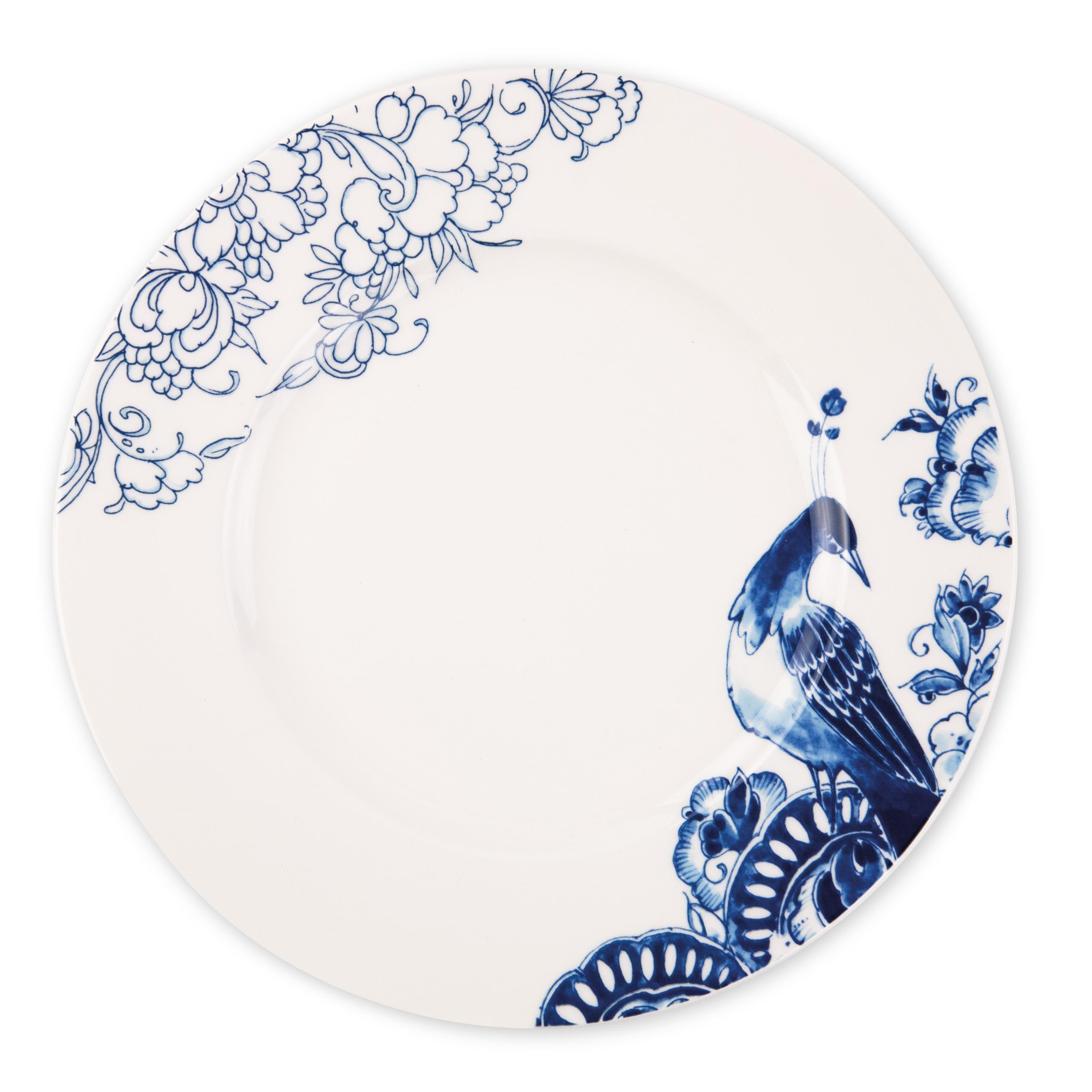 Dutch Royal Delft hand made porcelain Dinnerware Set of 24 pieces For Sale