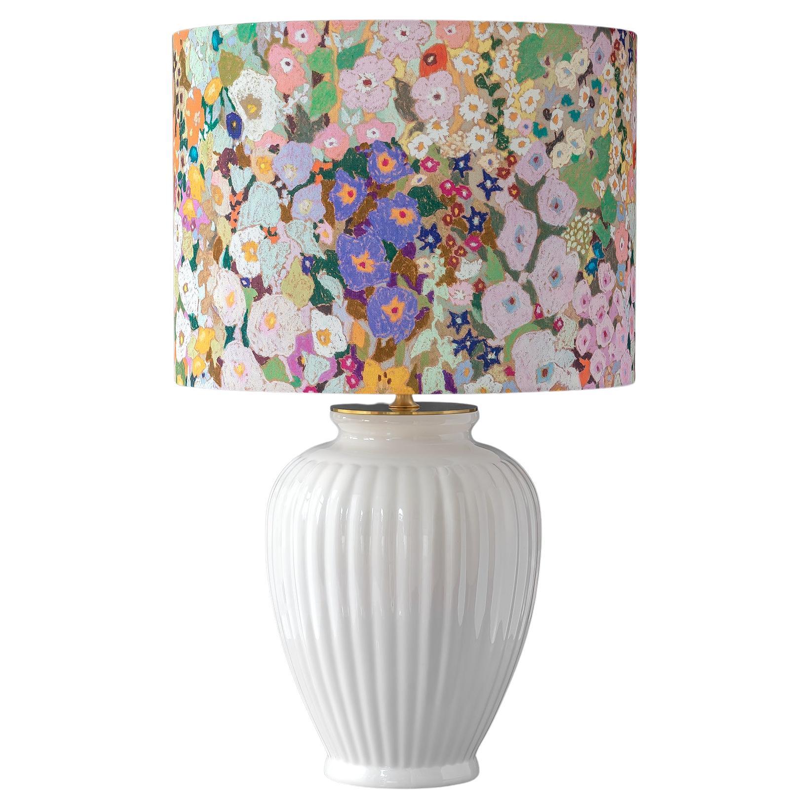 Lampada da tavolo Royal Delft Wit (1930) con paralume New House of Hackney