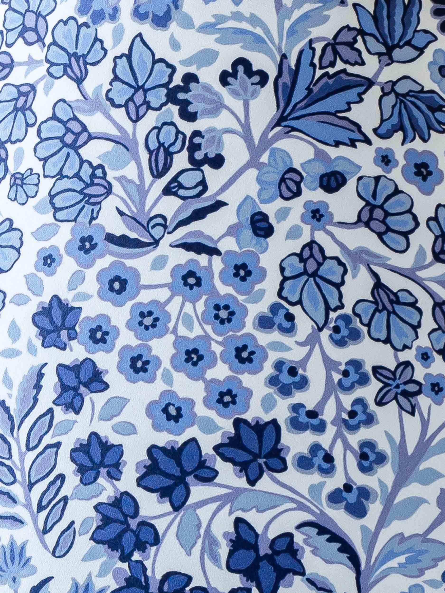 Lampada da tavolo Royal Delft bianca degli anni '30, nuovo paralume Liberty of London Arts & Crafts in vendita 2