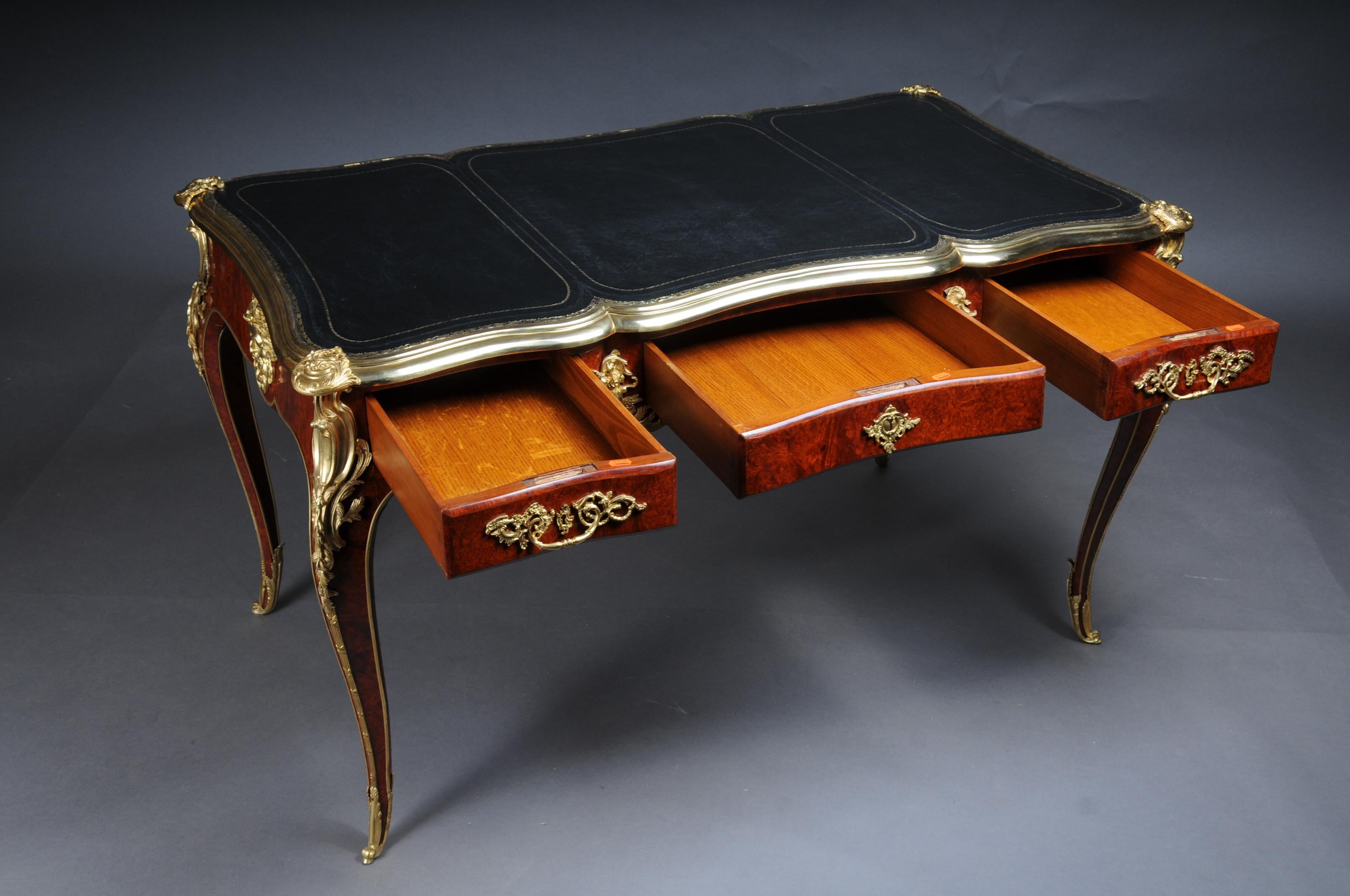 Bronze Royal desk / bureau plat in Louis XV style For Sale