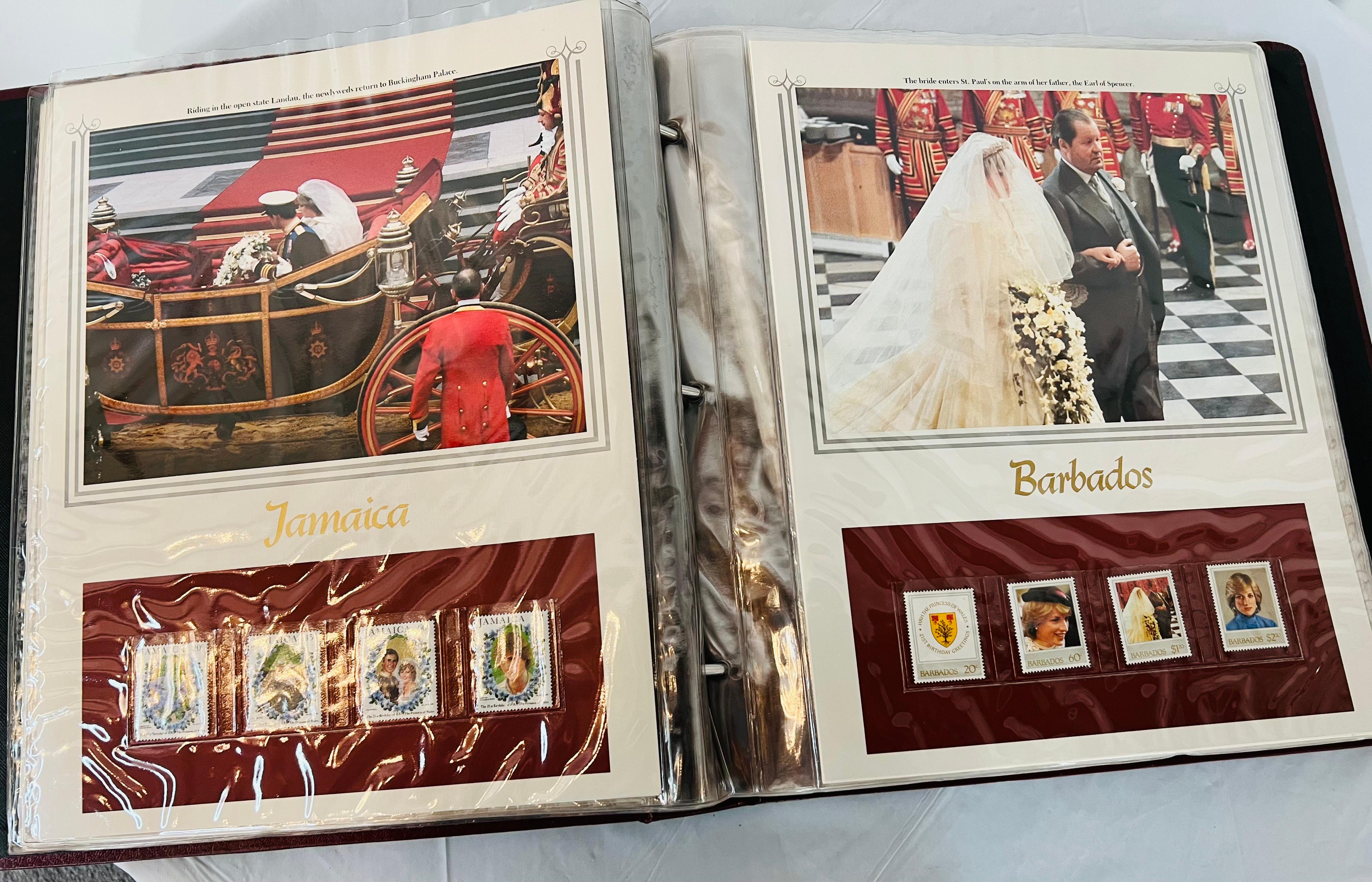 Royal Diana and Charles 's Wedding Philatelic Panels Collection 125 Stamps For Sale 1