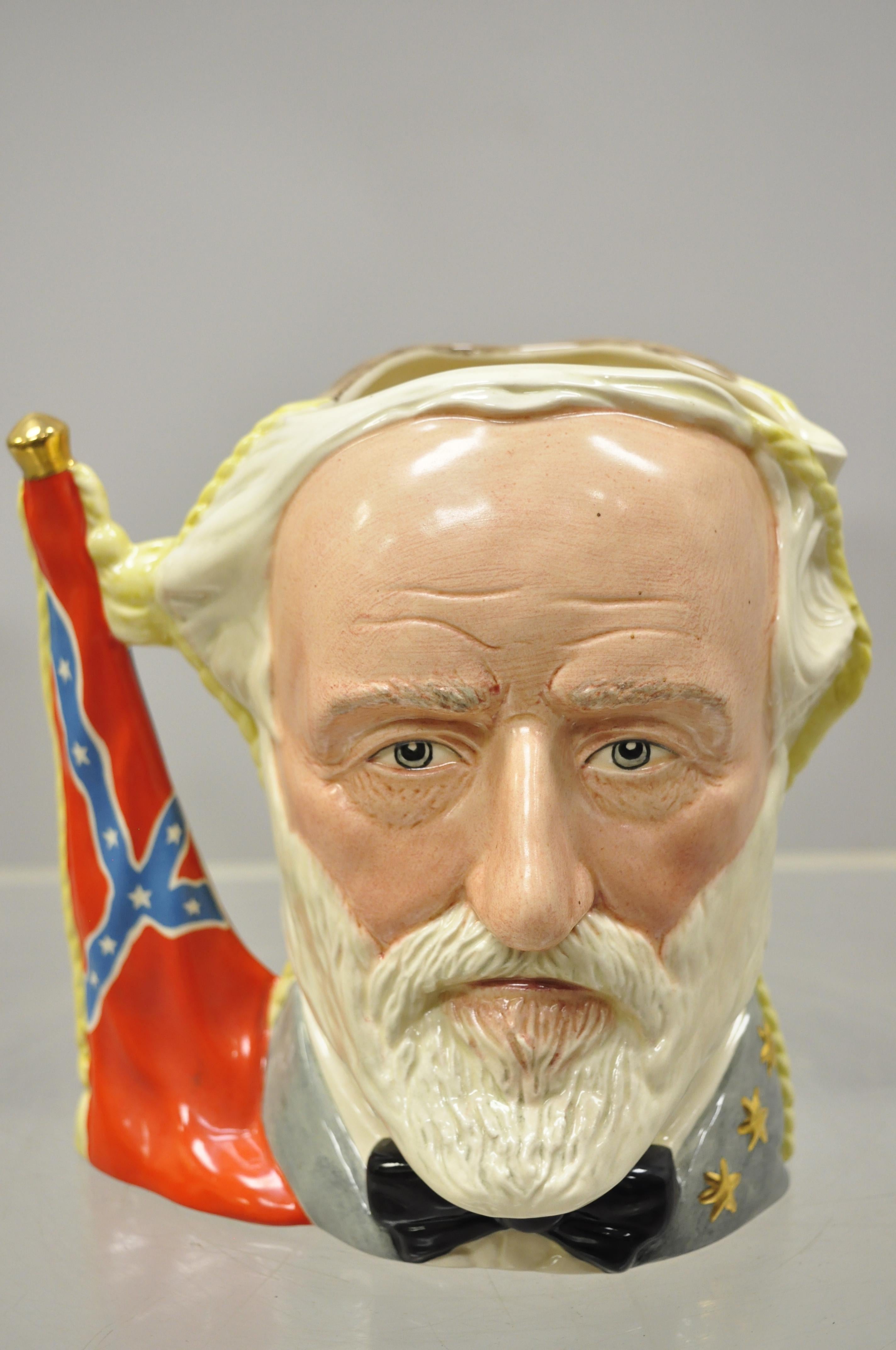 English Royal Doulton Antagonists Collection Ulysses S. Grant Robert E. Lee Toby Mug