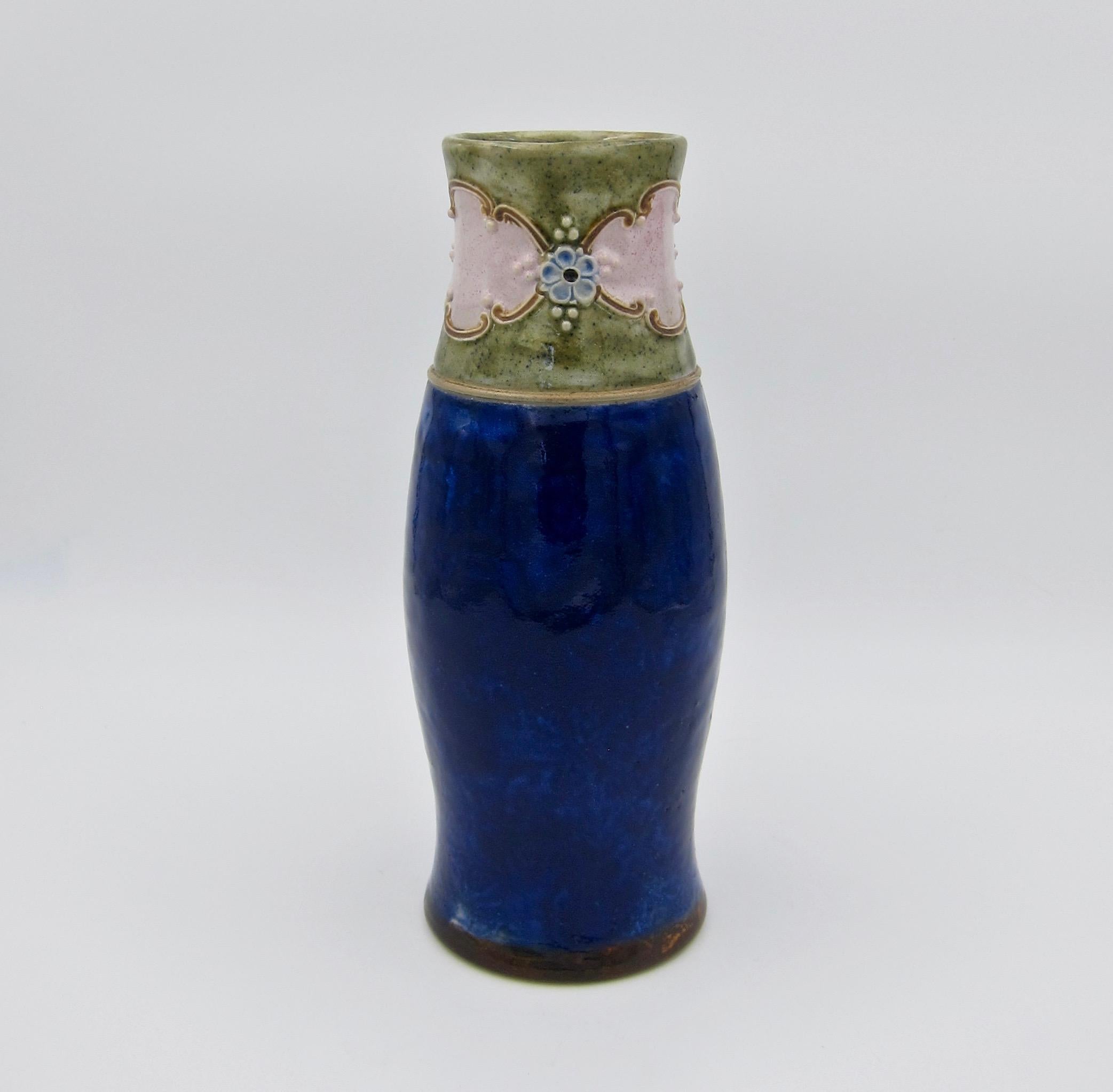 Ceramic Early 20th Century Royal Doulton Hand Painted Stoneware Vase by Emily MR Welch