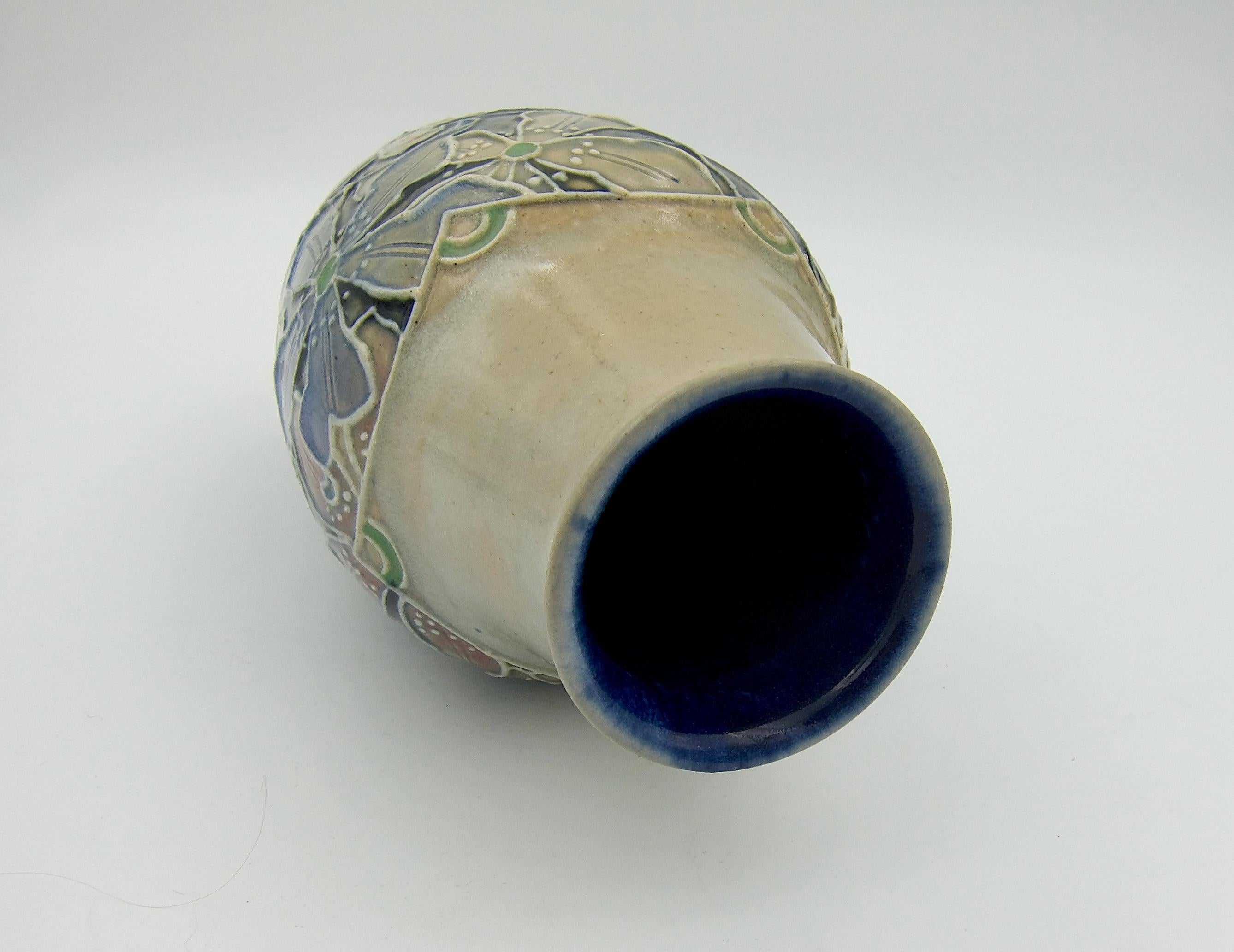 Royal Doulton Art Nouveau Stoneware Vase by Joan Honey 2