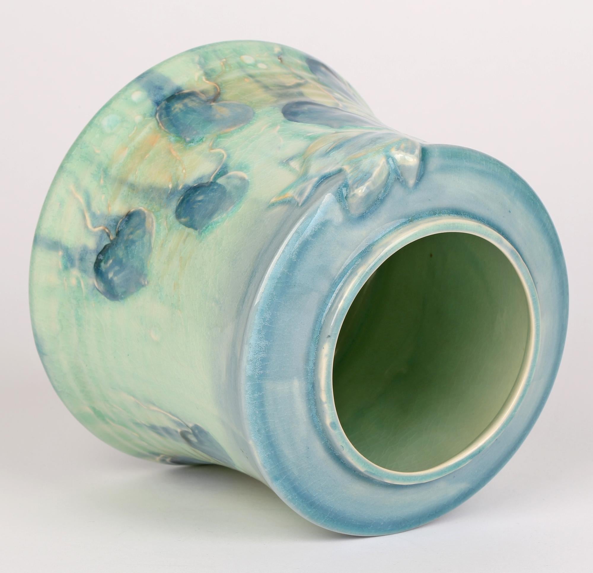 Royal Doulton Art Nouveau Tube Lined Vase with an Angel Fish In Good Condition In Bishop's Stortford, Hertfordshire