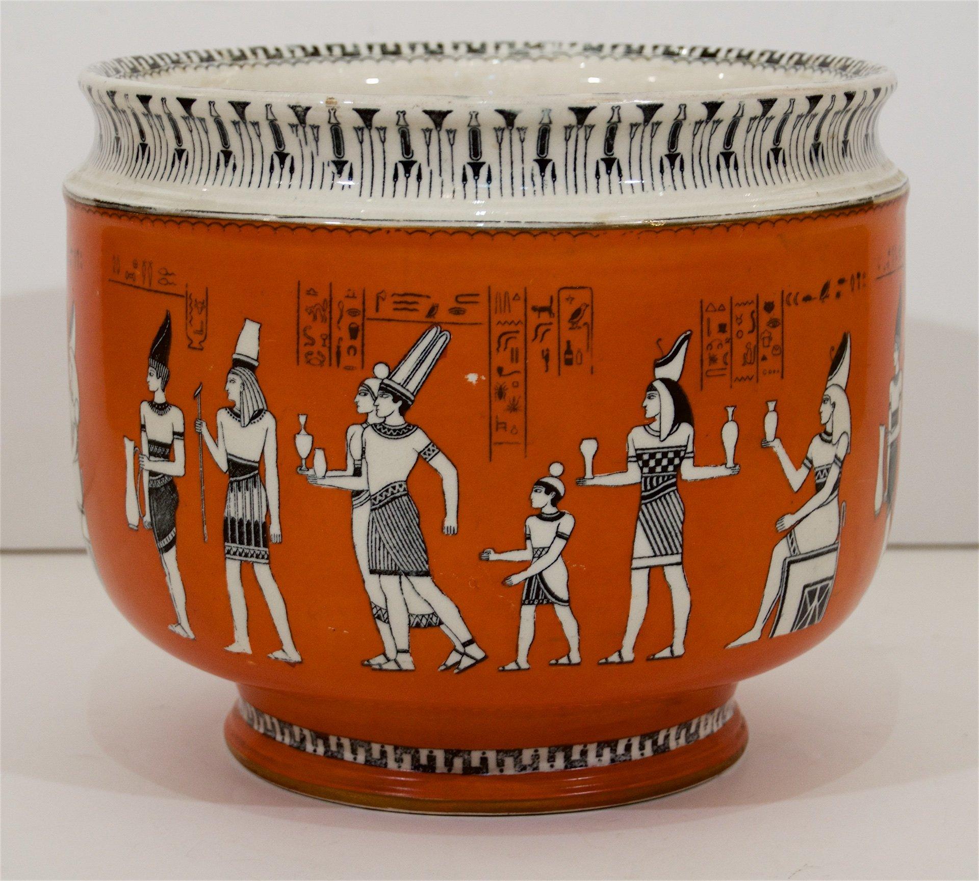 Royal Doulton Ägyptische Revive Porzellan Jardinière (Neuägyptisch) im Angebot