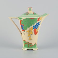 Royal Doulton, England.  'Caprice' coffee pot in earthenware. 1940s